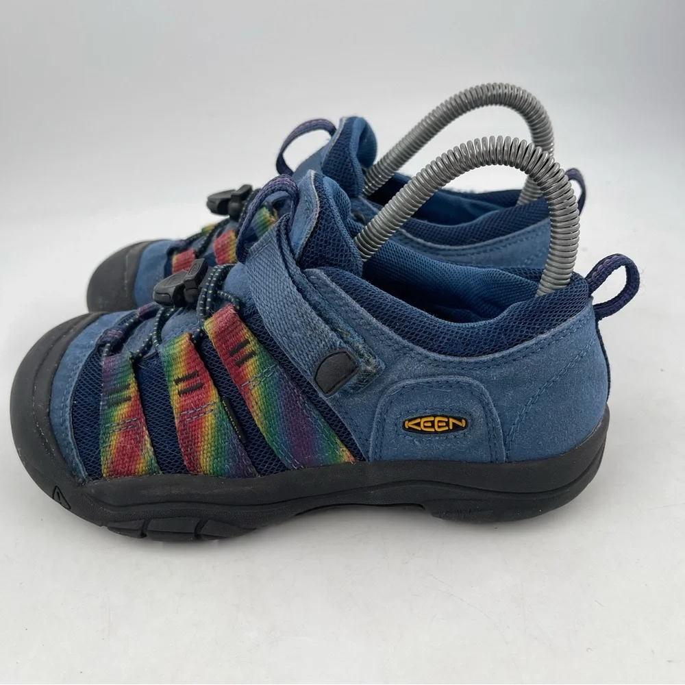 Keen Big Kids Newport H2SHO Blue & Rainbow Multi-Use Waterproof Shoes - Size 3 Y